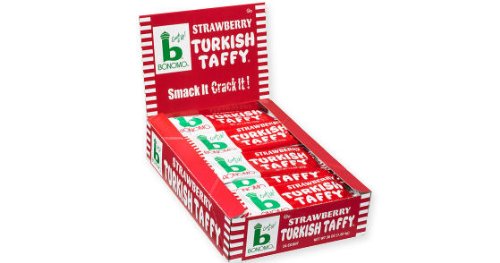 Bonomo Turkish Taffy – Strawberry, 1.5 Oz, 24 Count logo