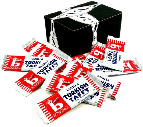 Bonomo Vanilla Turkish Taffy, 1.5 Oz Bars In A Gift Box (Pack of 12) logo