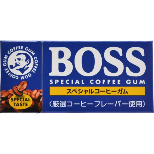 Boss Special Taste Coffee Gum Made In Japan Lotte X Suntory Limited Production (1 Pack 8 Pieces) logo