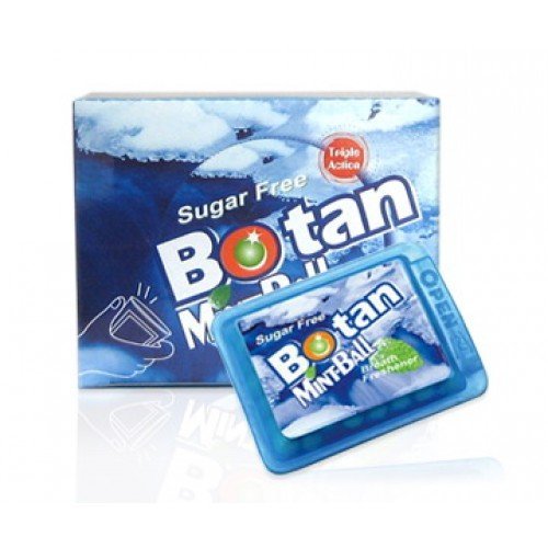 Botan Mint Ball 25 Tablets 5g X 3 Boxsfree Dice Key Chain logo
