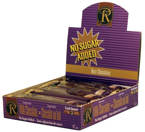 Box Of 12 No Sugar Added Milk Chocolate (supreme) Bars – Low Carb Chocolate From Ross Chocolates logo