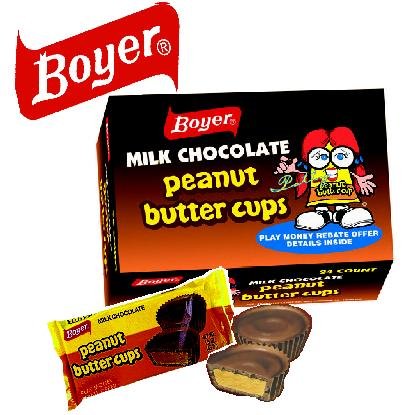 Boyer Candy Company Peanut Butter Cups logo