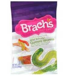 Brach’s, Gummi Worm Candys, Wild N Fruity, 8.5oz Bag (Pack of 6) logo