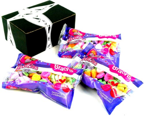 Brach’s Heartlines Large Conversation Hearts, 8 Oz Bags In A Gift Box (Pack of 3) logo