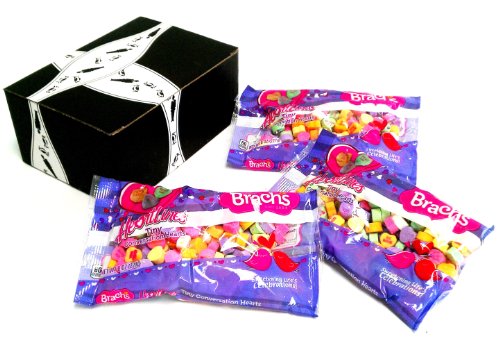 Brach’s Heartlines Tiny Conversation Hearts, 8 Oz Bags In A Gift Box (Pack of 3) logo