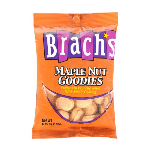 Brachs Maple Nut Goodies Candy Peanuts and Toffee 4 Oz Bag logo