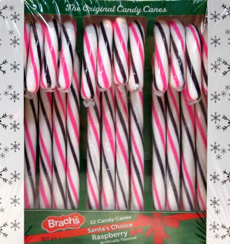 Brach’s Santa’s Choice Raspberry Candy Canes (2 Packs) 6 Oz Boxes logo