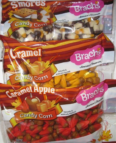 Brach’s S’mores, Caramel, and Caramel Apple Candy Corn 9oz Bag Of Each logo