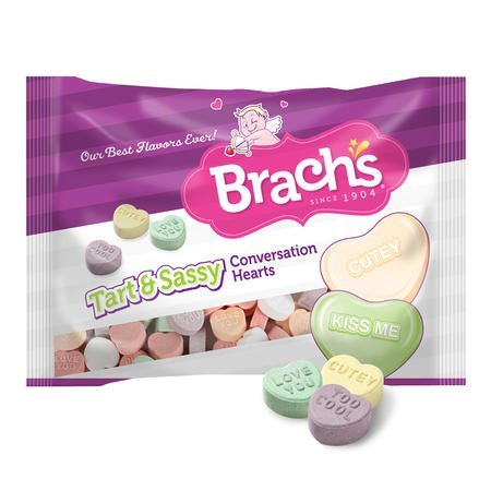 Brach’s Tart & Sassy Conversation Hearts 15 Ounce Packages(Pack of 2 Bags) logo