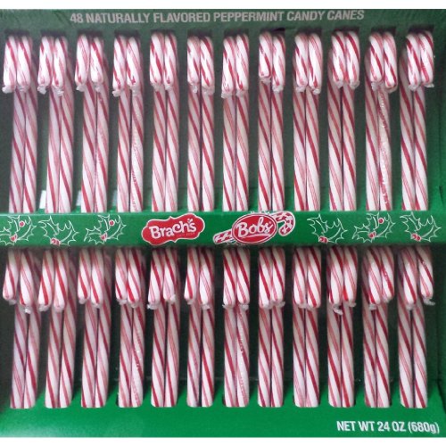Brach’s The Original Bob’s Naturally Flavored Peppermint Red & White Candy Canes (box Of 48) logo