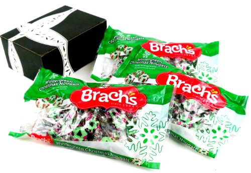 Brach’s Wintergreen Christmas Nougats, 12 Oz Bags In A Gift Box (Pack of 3) logo