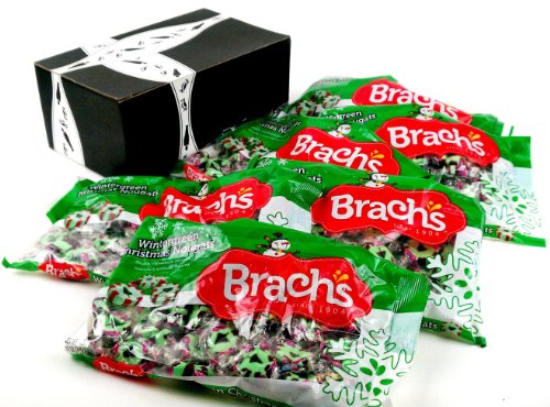 Brach’s Wintergreen Christmas Nougats, 12 Oz Bags In A Gift Box (Pack of 6) logo
