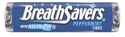 Breath Savers Mints, Peppermint, 12-count Mints (Pack of 24) logo