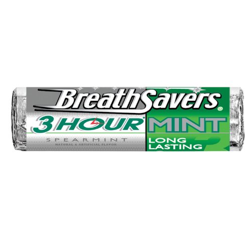 Breath Savers Mints, Spearmint, 12-count Mints (Pack of 24) logo