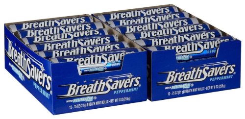 Breath Savers Peppermint With Neutrazin Of .75 Oz – 24 Rolls logo