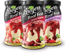 Breyer’s, Real Fruit Ice Cream Topping, Cherry, 8.4oz Jar (Pack of 4) logo