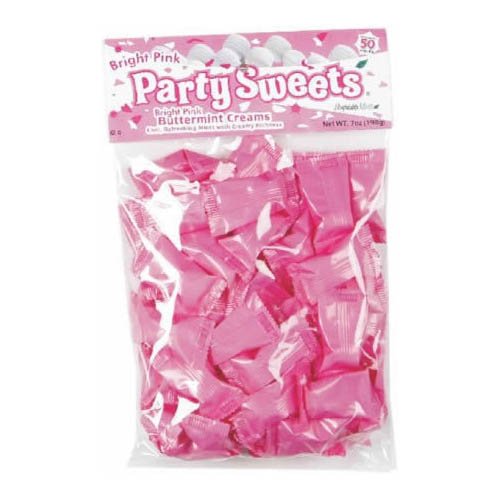 Bright Pink Party Mints logo