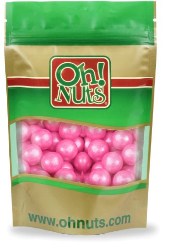 Bright Pink Shimmer Pearl Gumballs 5 Pound Bag – Oh! Nuts logo