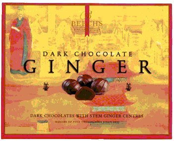 British – Beechs Dark Chocolate Ginger 200g Gift Box. logo