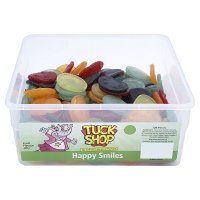 British Retro Sweets Tuck Shop Happy Smiles 120 Pieces logo