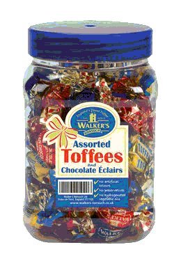 British – Walker’s Nonsuch Assorted Toffees and Chocolate Eclairs Jar 450g logo