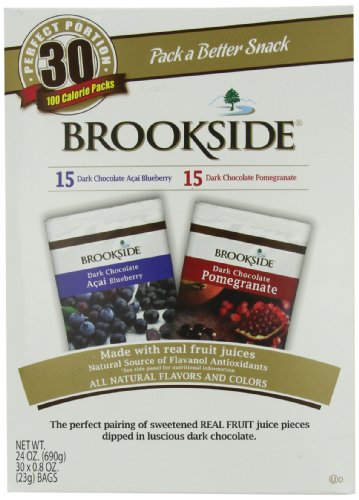 Brookside Chocolates, Dark Chocolate Acai Blueberry and Pomegranate, 0.8 Oz, 30 Count logo