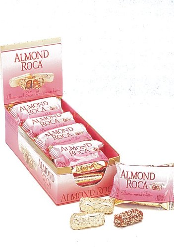 Brown and Haley Almond Roca Buttercrunch Toffee, 1.2-ounces Packages (Pack of 12) logo