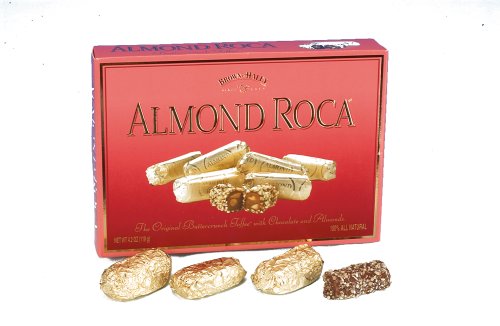 Brown and Haley Almond Roca Buttercrunch Toffee, 4.2 ounce Boxes (Pack of 4) logo