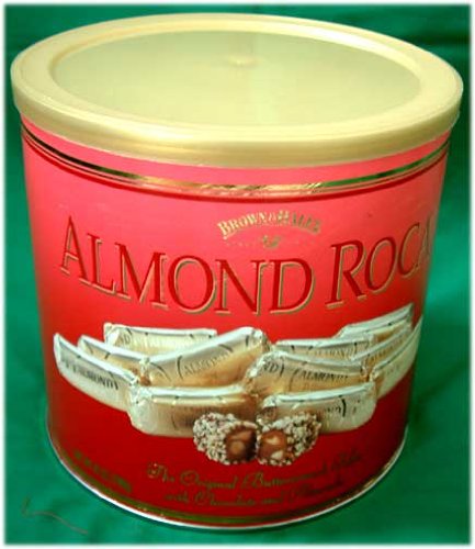 Brown and Haley Almond Roca Original Buttercrunch Toffee 42 Oz Gift Tin logo