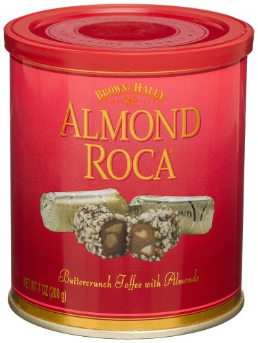 Brown & Haley Almond Roca Buttercrunch, 7 ounce Tins (Pack of 4) logo