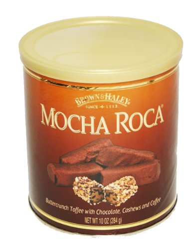 Brown & Haley Mocha Roca Buttercrunch Toffee, 10 ounce Cans logo