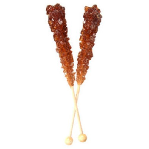 Brown Root Beer Rock Candy Sticks (unwrapped) 60 Count logo