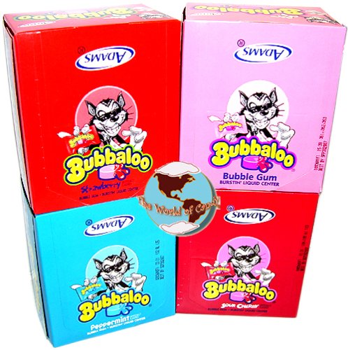 Bubbaloo Gum – Sour Cherry Flavor (60 Count) logo