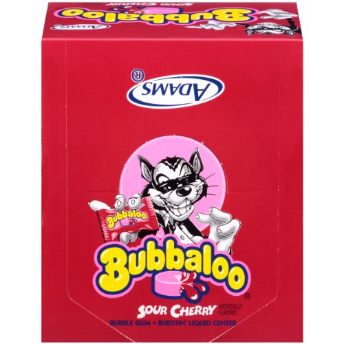 Bubbaloo Sour Cherry, 60-count (Pack of 6) logo