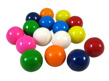 Bubble Gum Balls – Assorted, Small 1/2 Inch, 5 Lb Bag logo