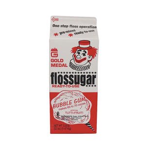 Bubble Gum Flossugar, 6-1/2 Gallon Cartons / Case logo