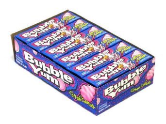 Bubble Yum Cotton Candy Bubble Gum 18/5-piece Packages logo