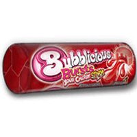 Bubblicious Burst Sour Cherry Strom Rolls – 7 Piece/ Pack, 12 Packs logo