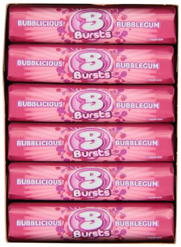 Bubblicious Bursts Bubblegum, 7-count (Pack of 12) logo