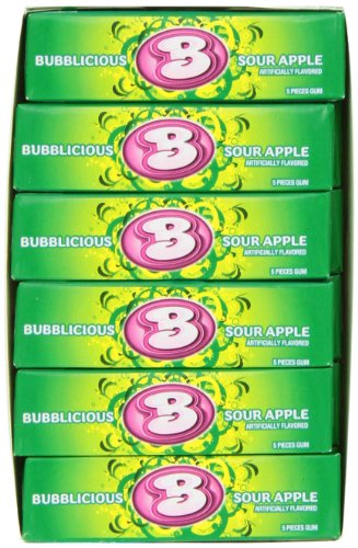 Bubblicious Sour Apple, 18-count logo