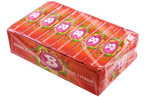 Bubblicious Sour Citrus 18 – 5 Piece Packs logo