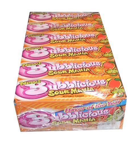 Bubblicious Sour Mania 18-5 Stick Packs logo