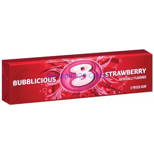 Bubblicious Strawberry Flavor Bubble Gum, 18-count logo