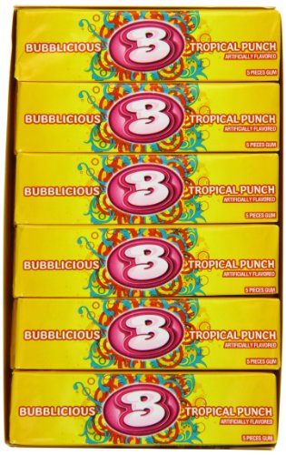 Bubblicious Tropical Punch, 5-count (Pack of 18) logo