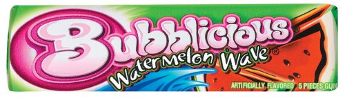 Bubblicious Watermelon Flavor Bubble Gum, 18-count logo