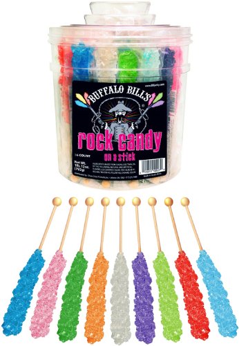Buffalo Bills Rock Candy Crystal Sticks (36 Assorted 0.8oz Crystal Sticks Per Tub) logo