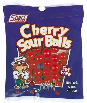Bulk Buys Cherry Sour Balls 5oz Bag – Case Of 12 logo