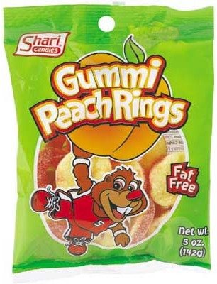 Bulk Buys Gummi Peach Rings 4.5ozbag – Case Of 12 logo