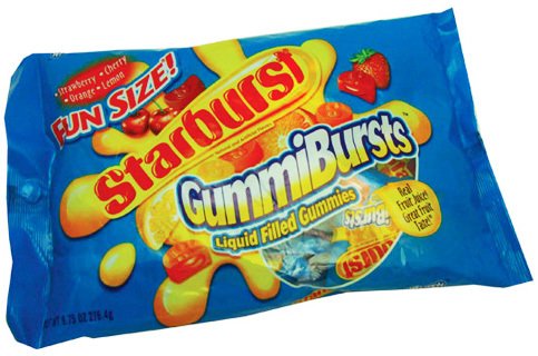 Bulk Buys Starburst Gummi Bursts Fun Size – Pack of 6 logo