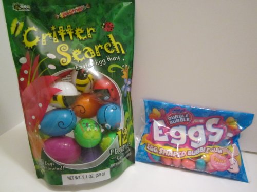 Bundle: Easter Critter Search Egg Hunt With Americas Original Egg Shaped Assorted Fruit Flavored Dubble Bubble Gum logo